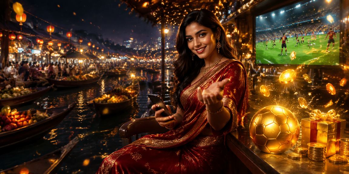 বরিশালের একজন নারী মোবাইলে ডিপোজিট বোনাস চেক করছেন