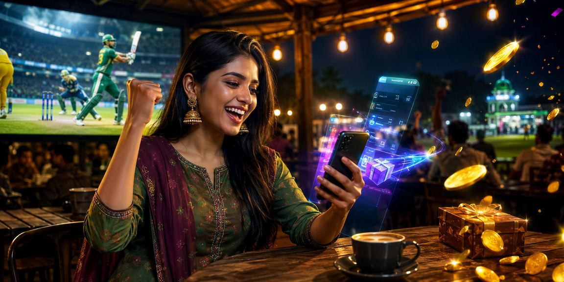 গাজীপুরে ক্রিকেট বেটিং উপভোগ করছেন একজন বাংলাদেশি তরুণী